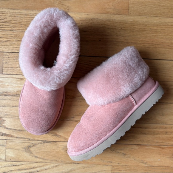 UGG Shoes - UGG Pink Fur-Lined Women's Boots